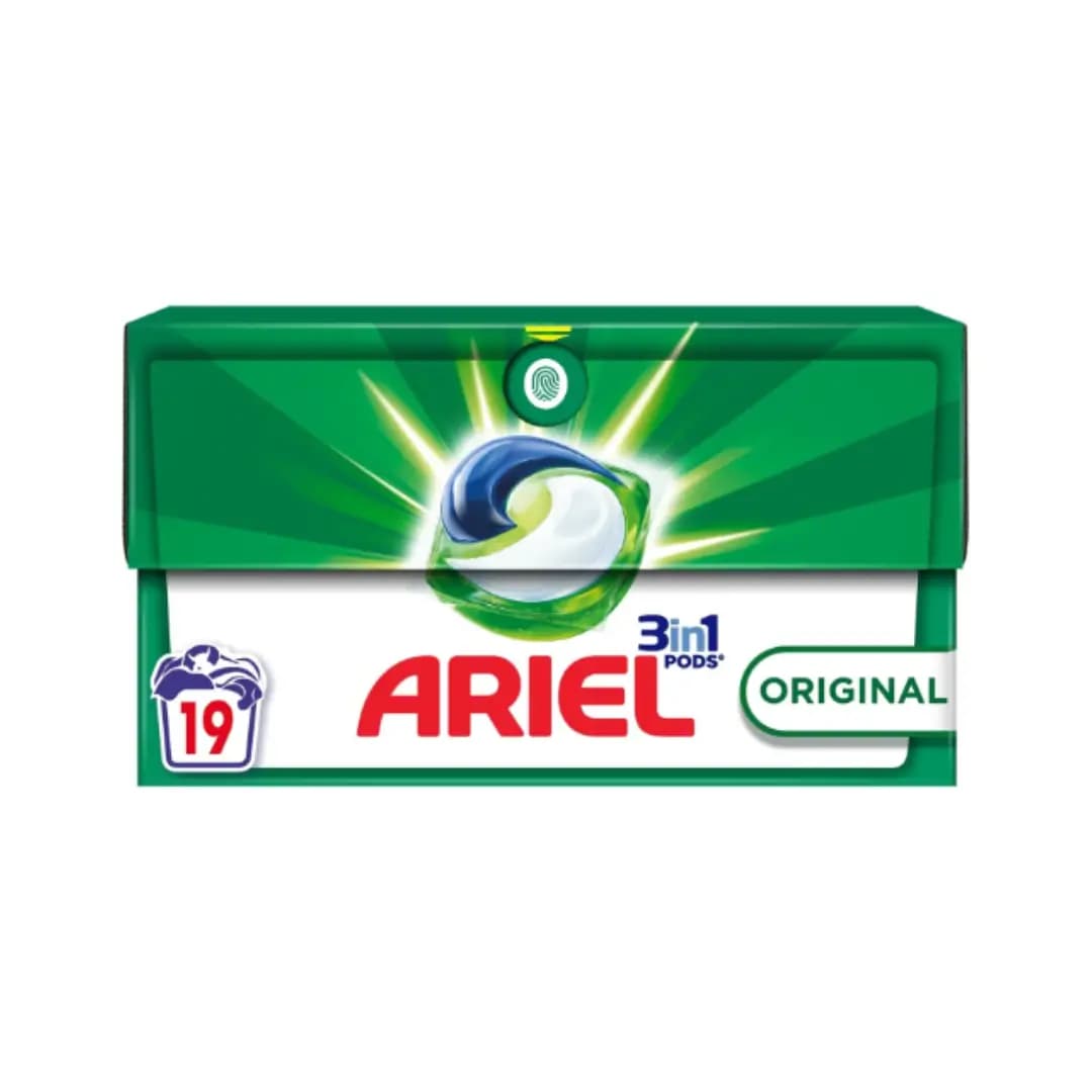 Ariel Wasmiddel Pods 3in1 Original – 19 stuks
