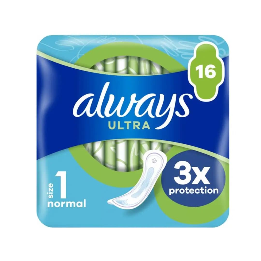 Always Maandverband Ultra Day Normal – Size 1 – 16 stuks