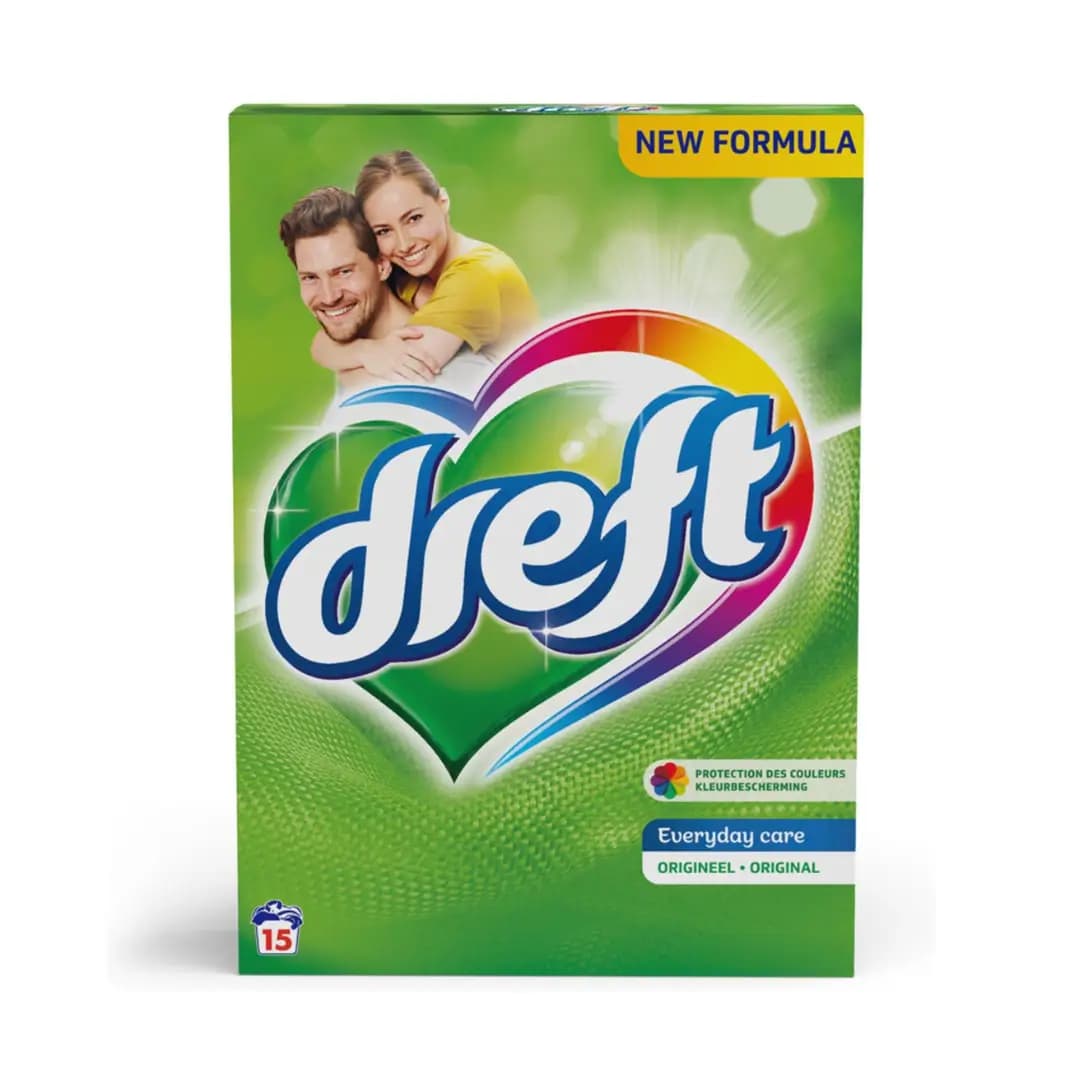 Dreft Waspoeder Normaal – 15 wasbeurten – 1050 gram