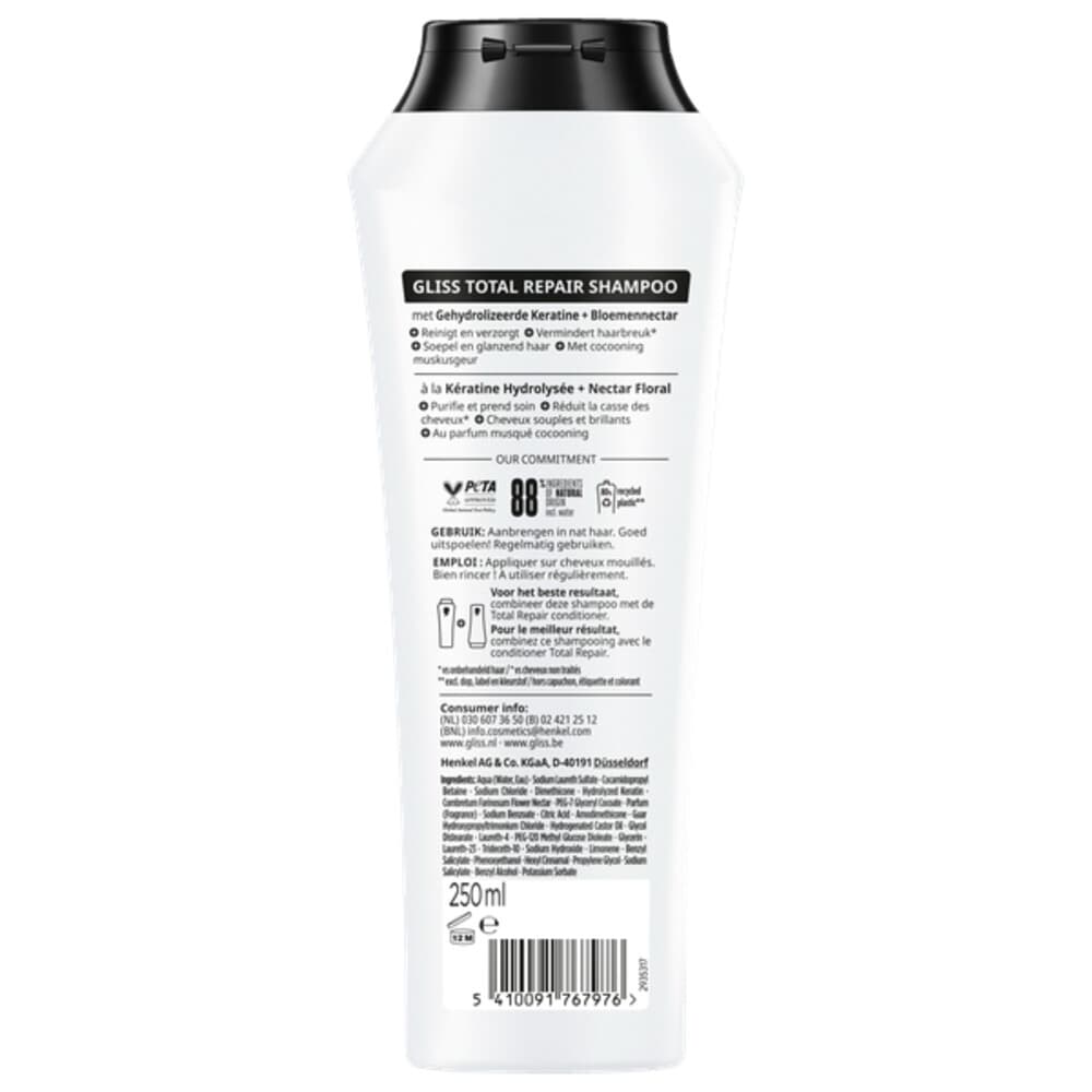 Gliss Kur Shampoo Total Repair 250 ml 2