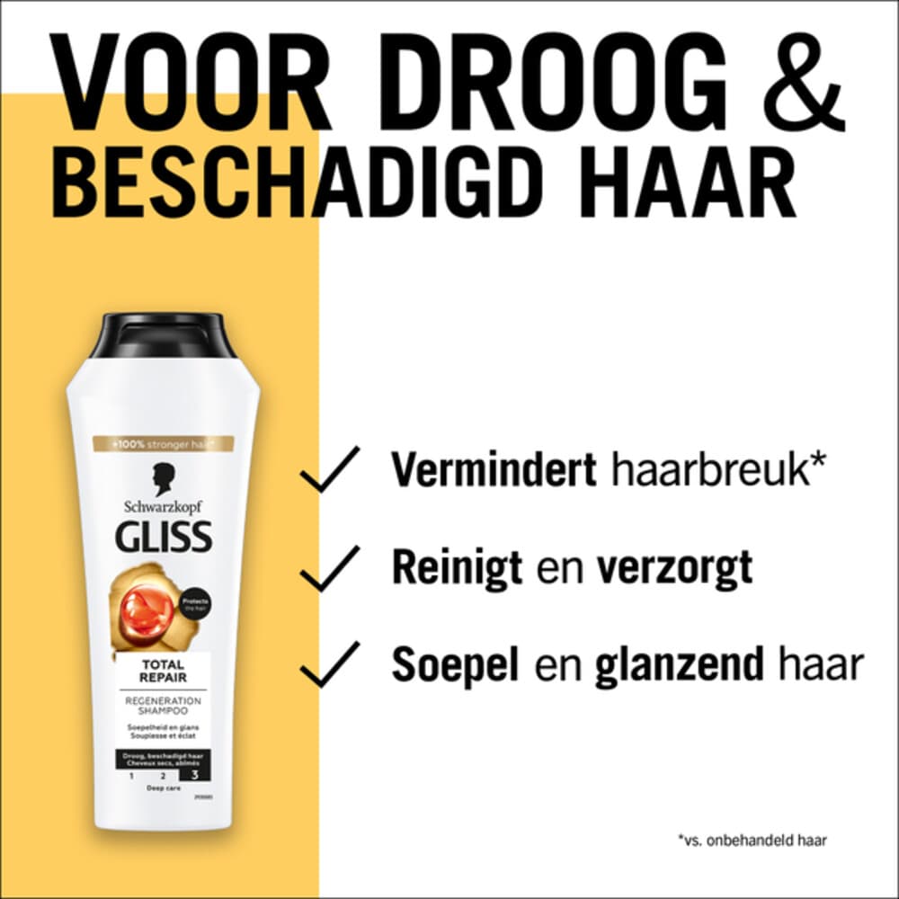 Gliss Kur Shampoo Total Repair 250 ml 3