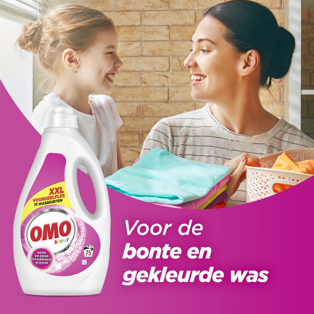 Omo vloeibaar wasmiddel Kleur 75 wb 3750 ml 3
