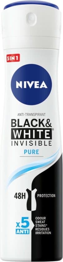 Nivea Deodorant Spray Invisible Black & White Pure 150 ml