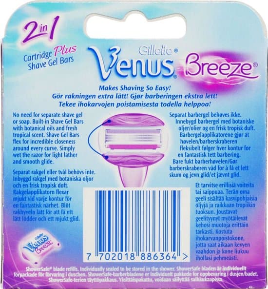 Gillette Venus Scheermesjes Breeze 4 Stuks 3