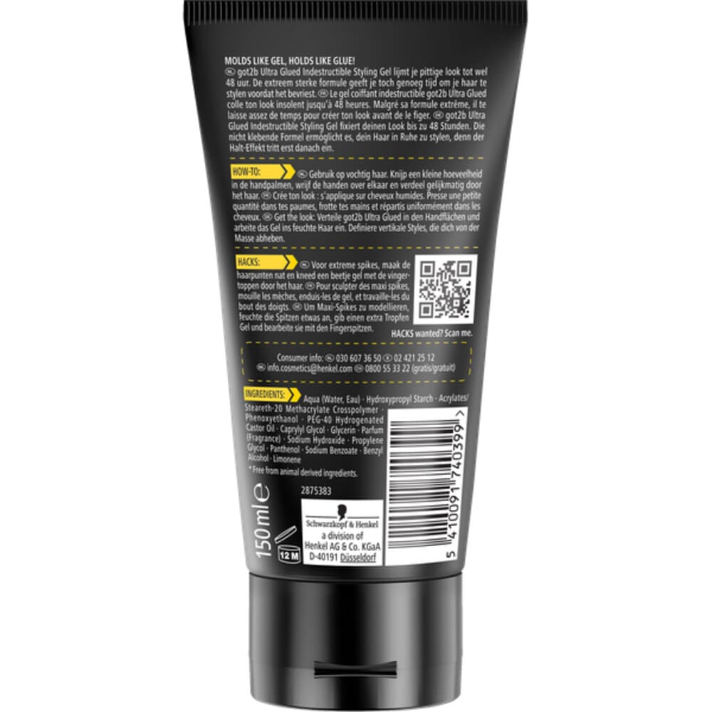 Got2B Haargel Ultra Glued 150 ml 2