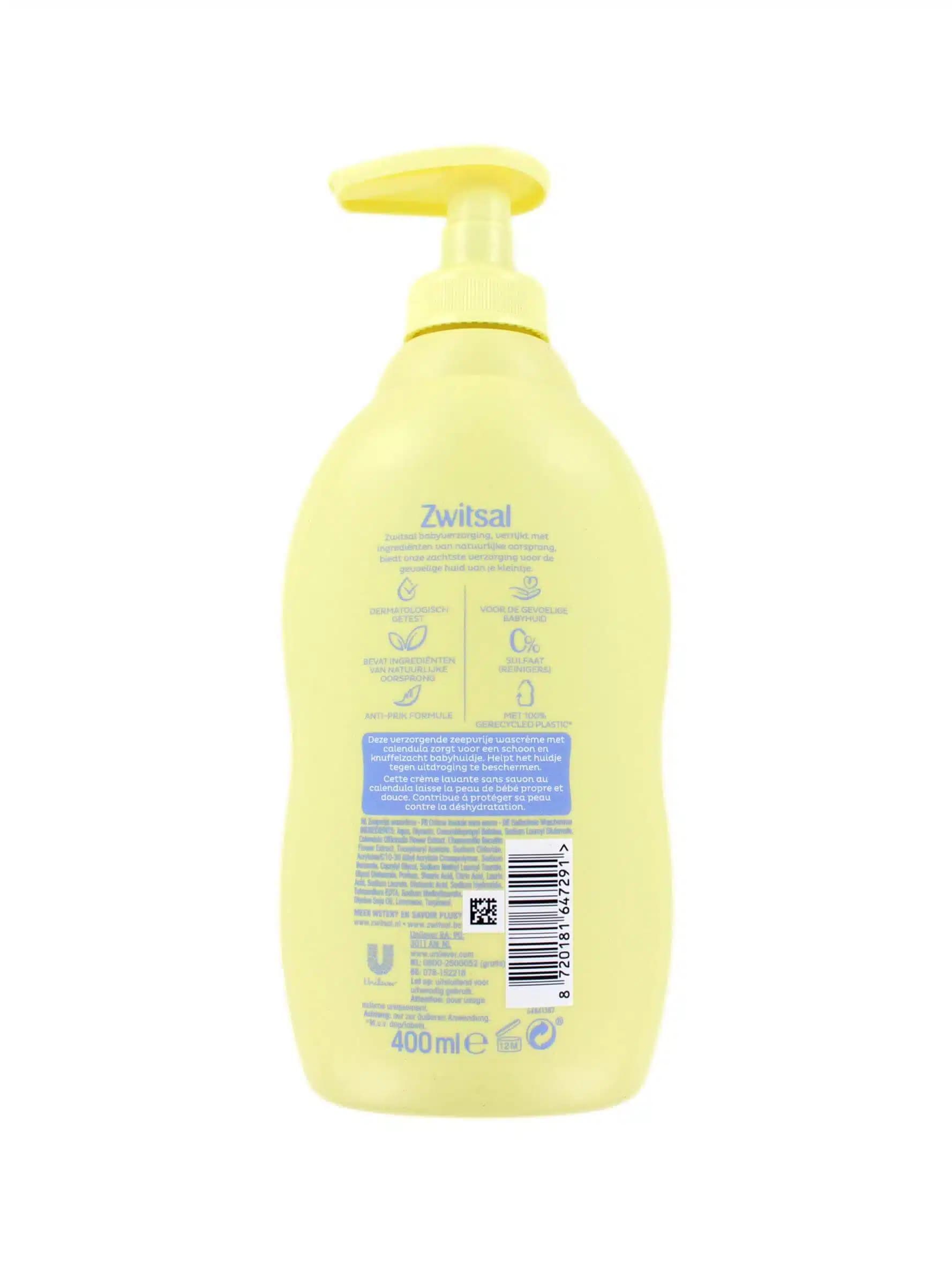 Zwitsal Zeepvrije Wascreme 400 ml 2