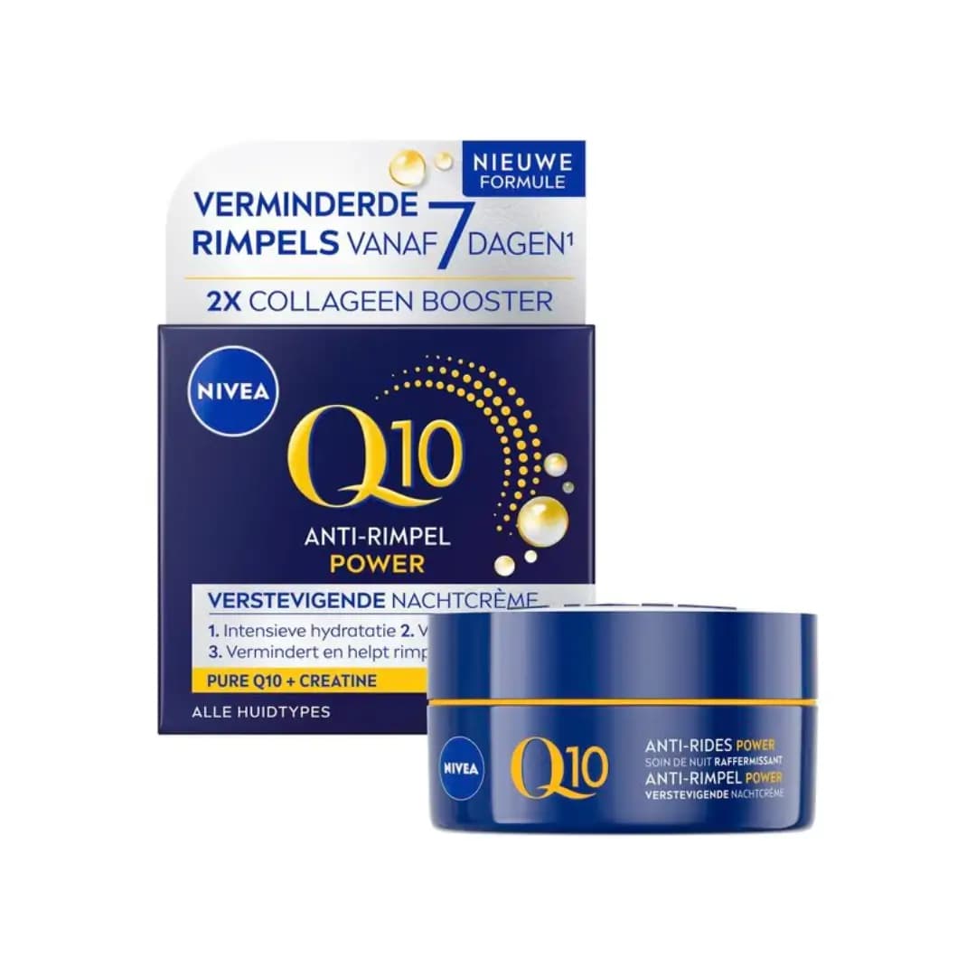 Nivea Nachtcrème Q10 Power – Normale Huid – 50 ml