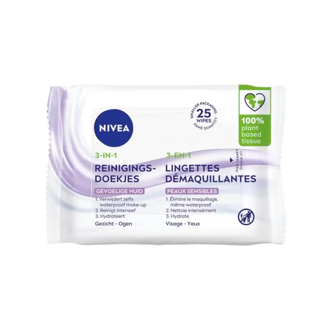 Nivea Reinigingsdoekjes 3-in-1 Sensitive – 25 stuks (kopie)