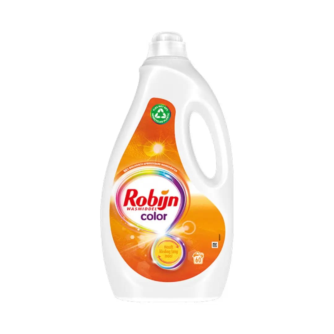 Robijn Vloeibaar Wasmiddel Color – 3 L (60 wasbeurten)